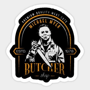 Michael Myers Butcher Shop Sticker